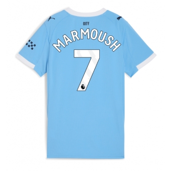 Billige Fotballdrakt Manchester City Omar Marmoush #7 Replika Hjemmedrakt Dame 2025-26 Kortermet